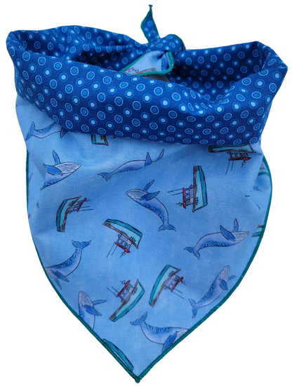 Whale of a Time Reversible Bandana